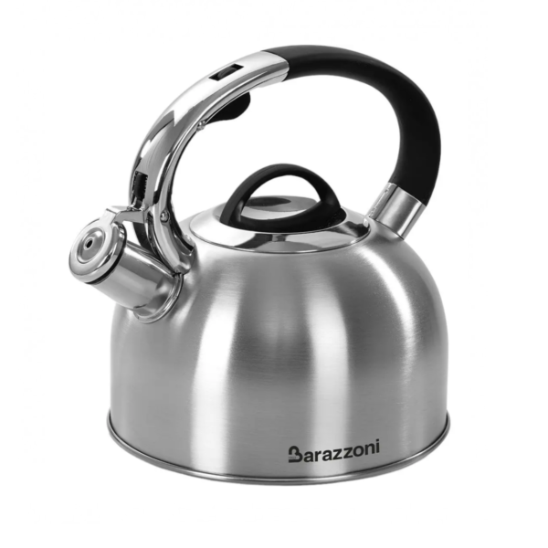 Чайник со свистком Barazzoni 2.5 л серебристый